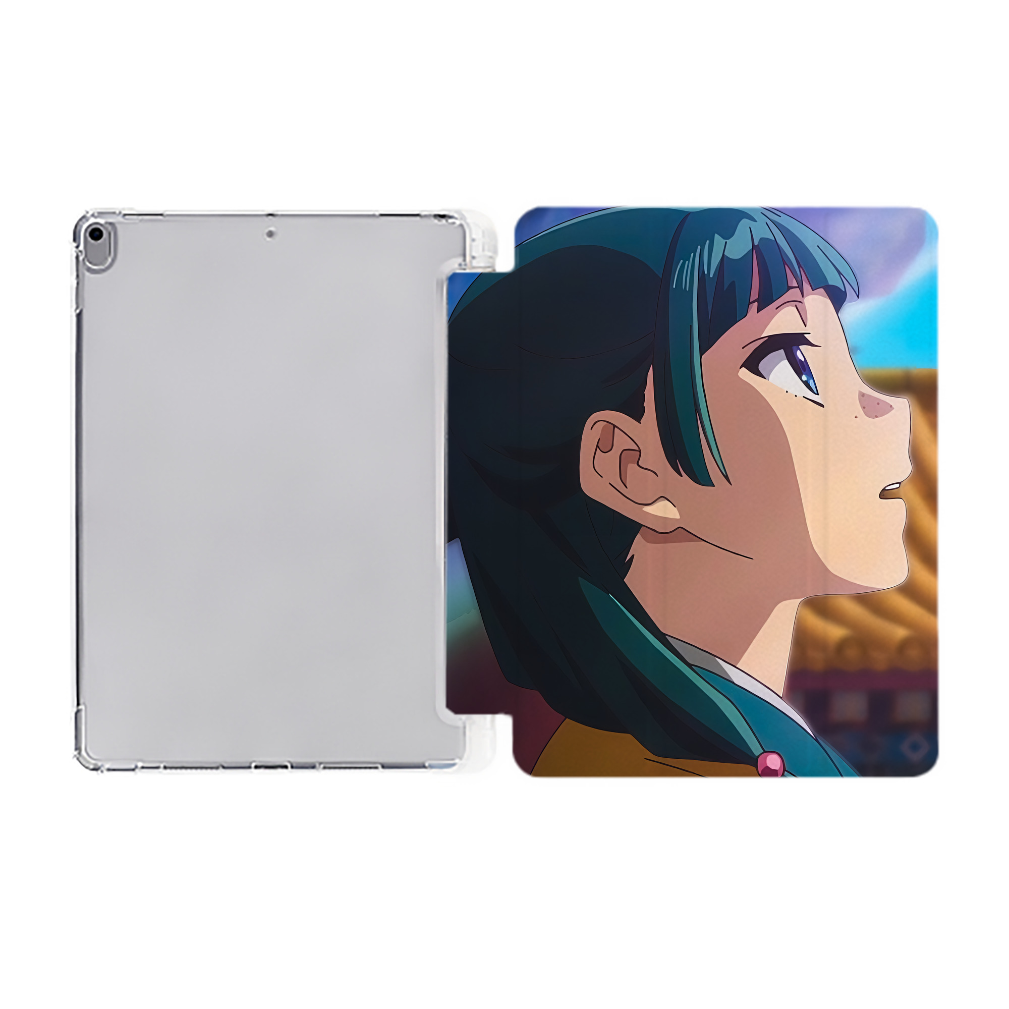 （画像用） 薬屋のひとりごと The Apothecary Diaries IPad ケース ペン収納付き 三つ折りスタンド PUレザー×シリコン 対応機種9.5/10.5/10.9インチ